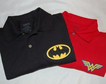 superhero polo shirt