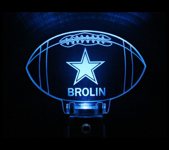 Dallas Cowboys Football Sports Night Light by WoodYouMakeIt