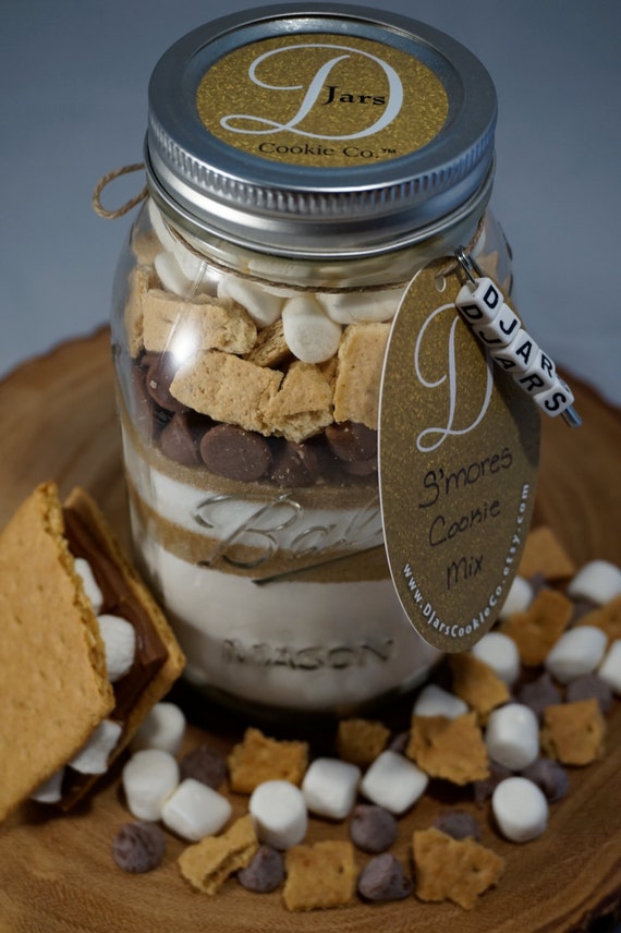 S'mores Cookies Mason Jar Cookie Mix