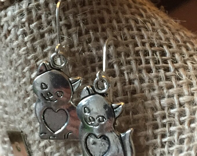 Kitten earrings