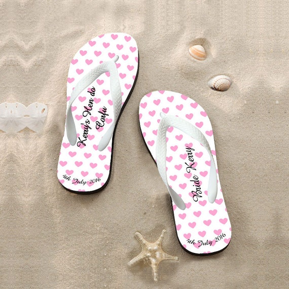 Wedding flip flops for guestsbridesmaid flip by OnlyOneGift