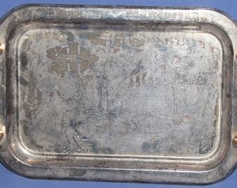 Vintage Silver Plated Serving Tray
