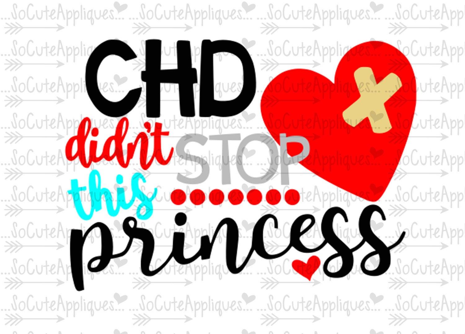 Download SVG DXF EPS Cut file Chd didn't stop this princess Chd
