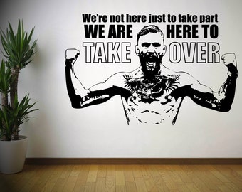 Conor Mcgregor MMA fighter - Vinyl Transfer - Wall Sticker - Boys Bedroom