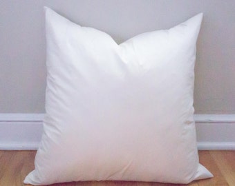 20x20 Pillow Insert, Feather Insert, Throw Pillows, Pillows, Pillow Form, Feather Filled Insert