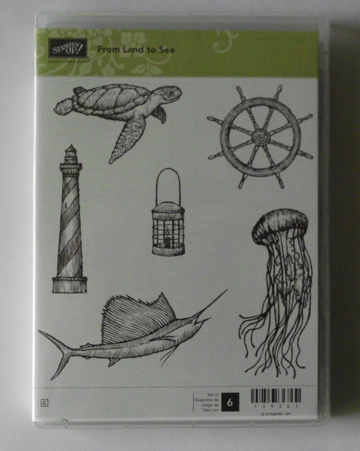 Nautical Stamps Stampin Up From Land to Sea Clear Stamp