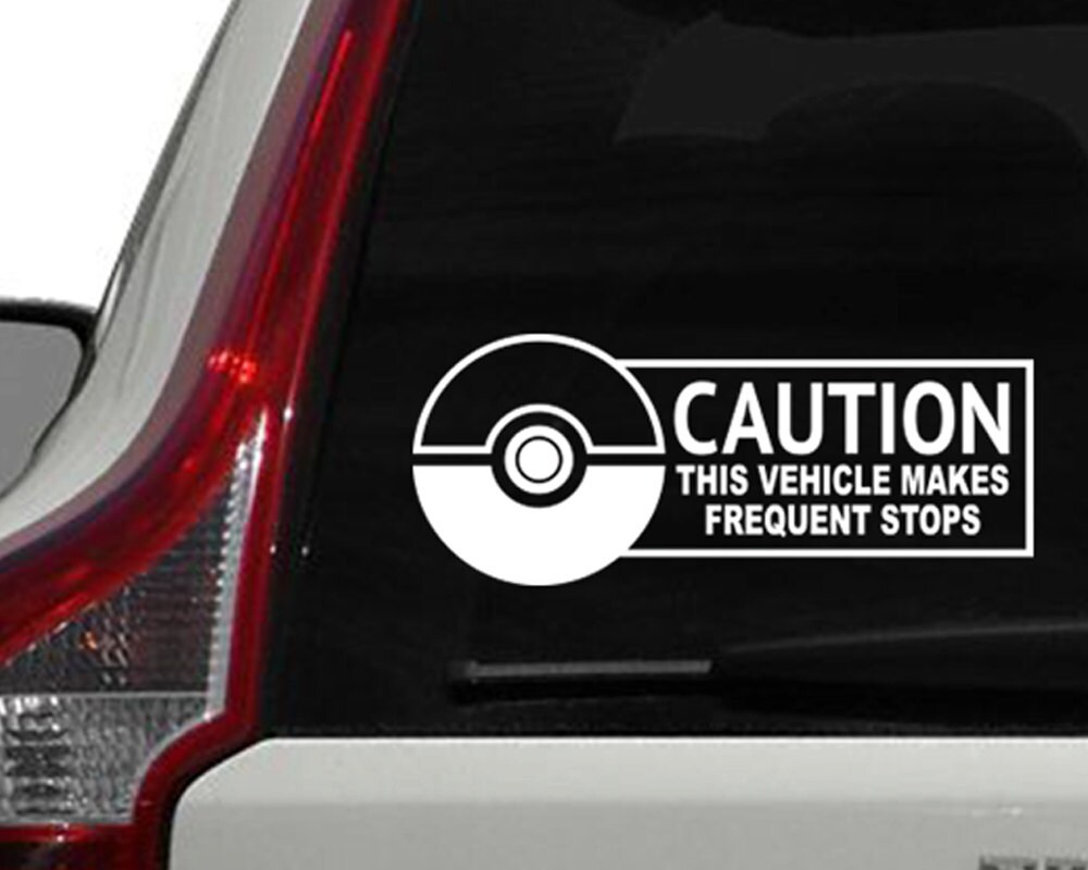 Pokemon Window Decal Pokemon Go Inspired Car Window Decal