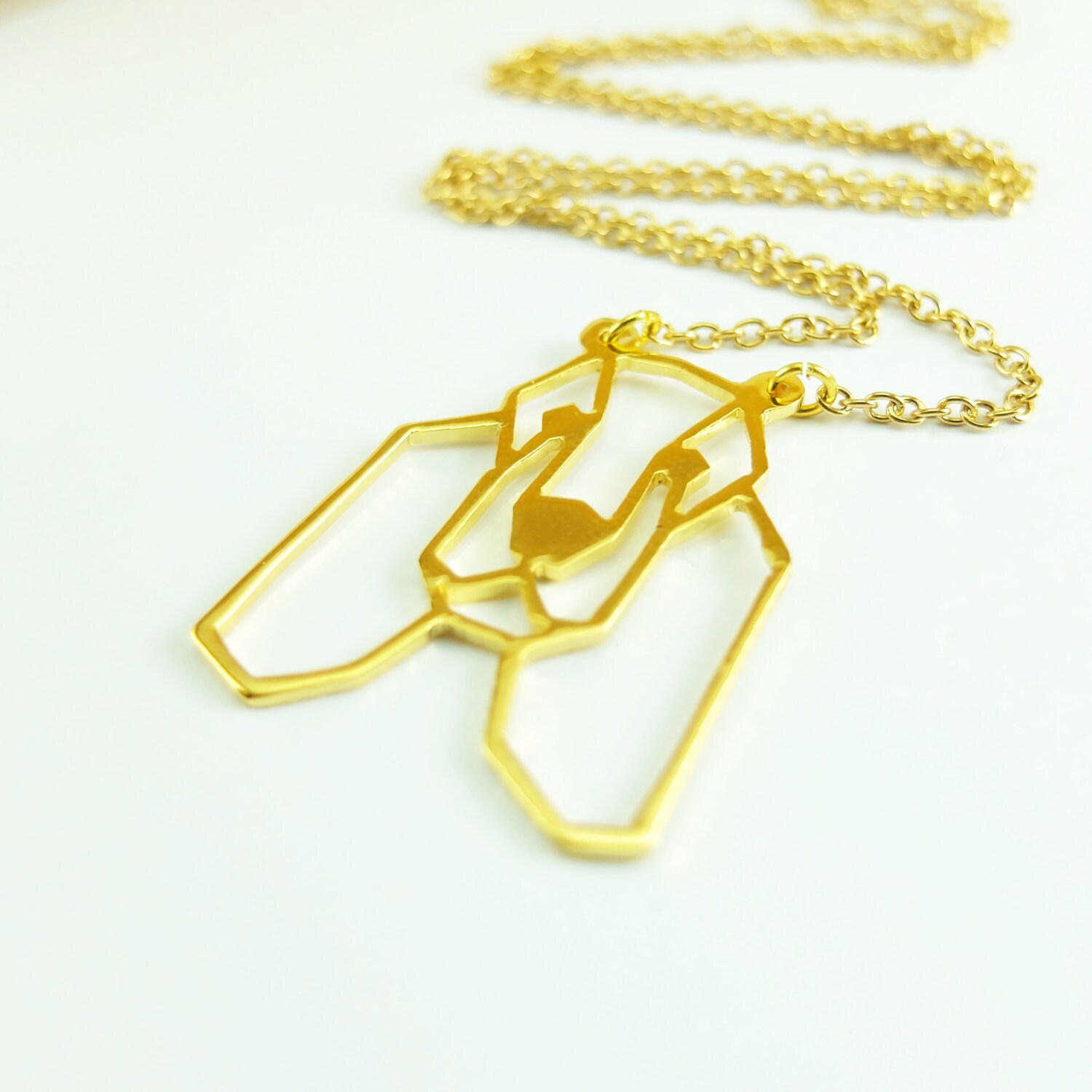 English Cocker Dog Face Necklace by on Etsy