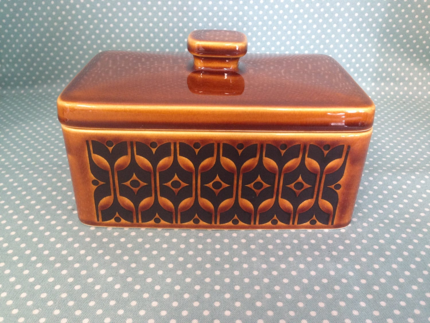 FREE UK POST Original vintage Hornsea Pottery Heirloom pattern butter