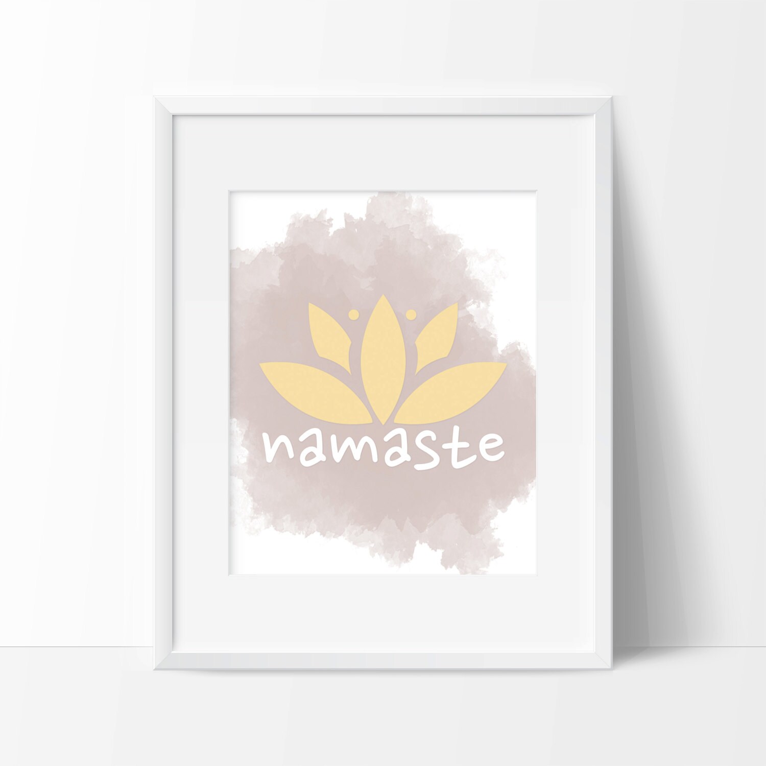 Namaste Home Decor | namaste lotus art print wall art home decor office decor Namaste Home Decor | namaste lotus art print wall art home decor office decor