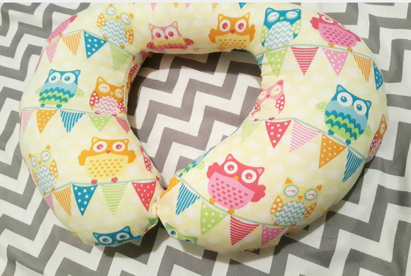 Owl Travel Pillow Girls Travel Pillow Baby by Happynightowls