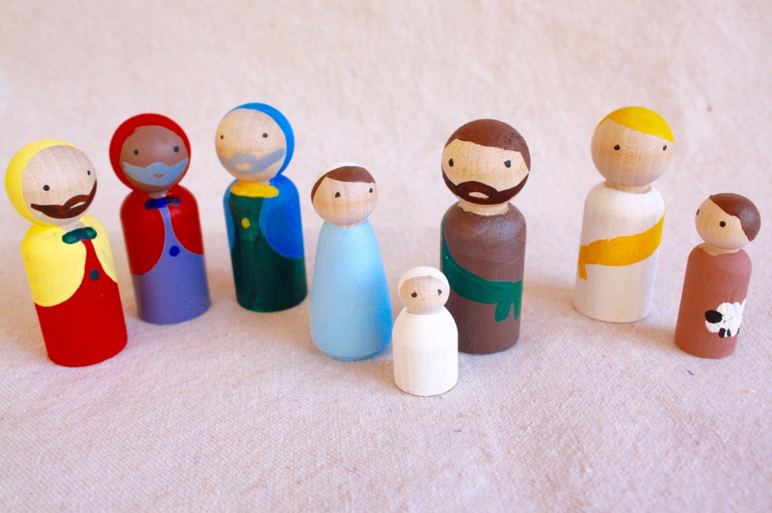 Nativity Set of 8 Kid's Nativity Toy Waldorf by AffordableWaldorf