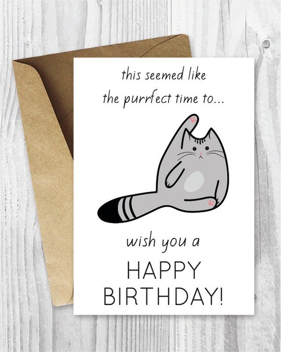 funny birthday cards printable birthday cards funny cat