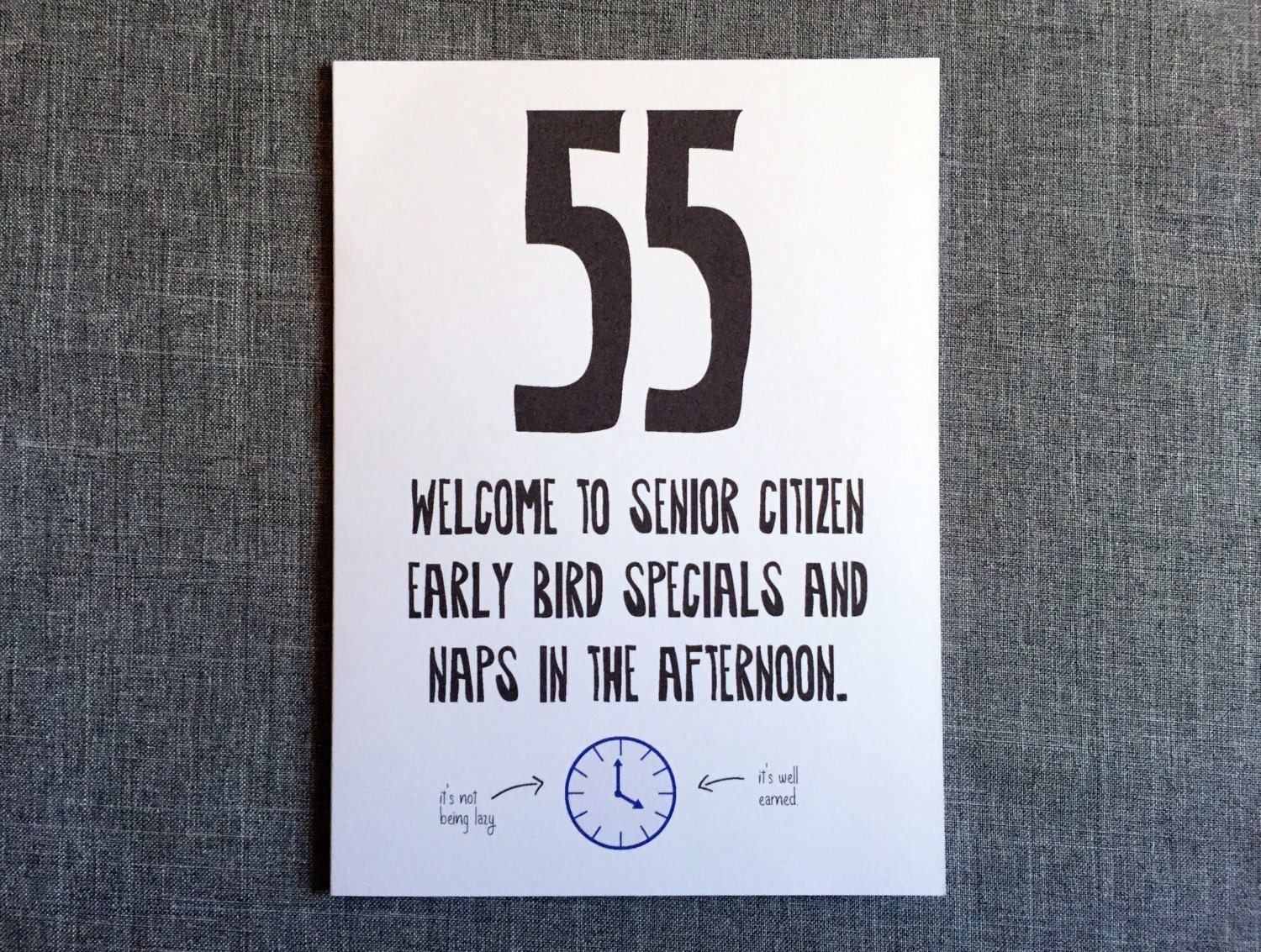 55th Birthday Card Funny