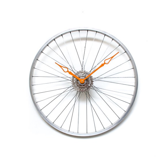 Large Wall Clock Oversized Wall Clock Bicycle by ClockLight