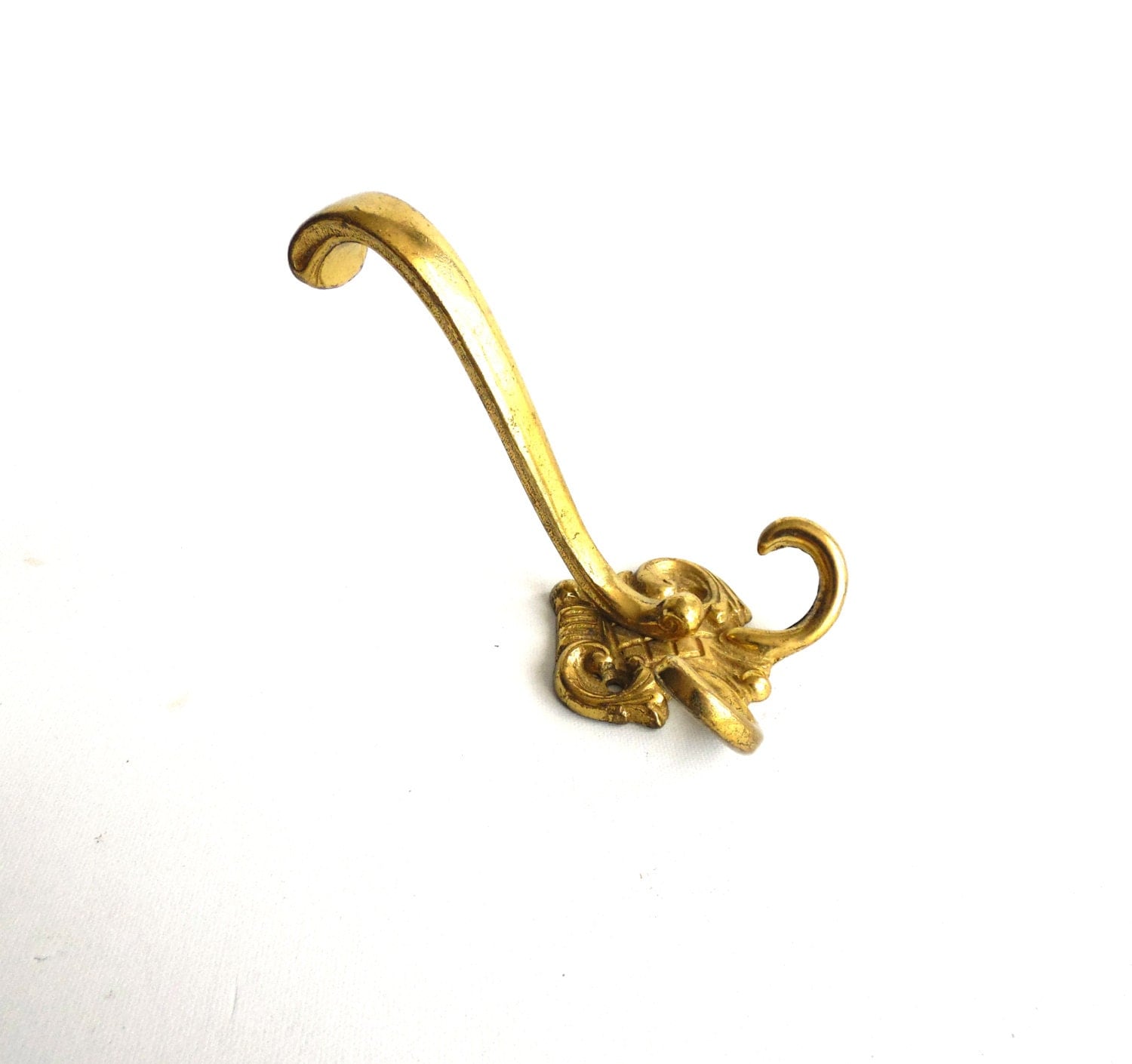 1 Solid Brass Ornate Wall hook / Coat hook Haute Juice