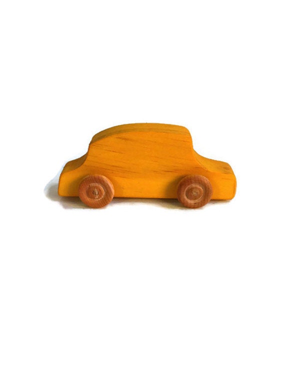 yellow wooden toy push car waldorf by trexandtadpole yellow wooden toy push car waldorf by trexandtadpole