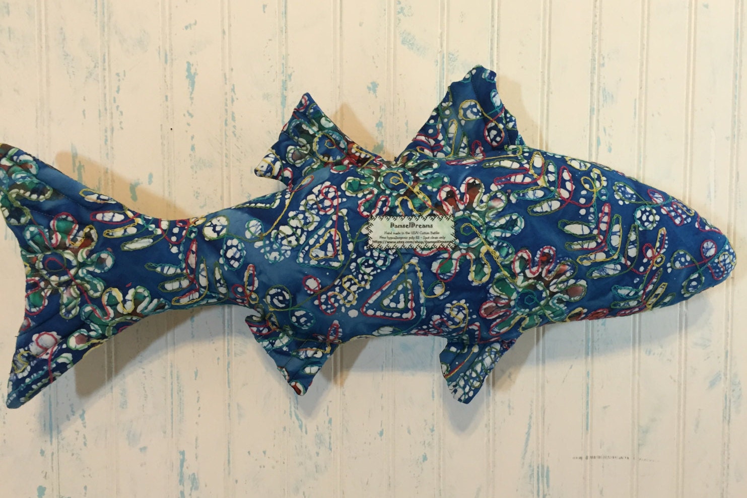 Striper Bass Fish throw pillow 25 x 13 ST010 FREE by DamselDreams