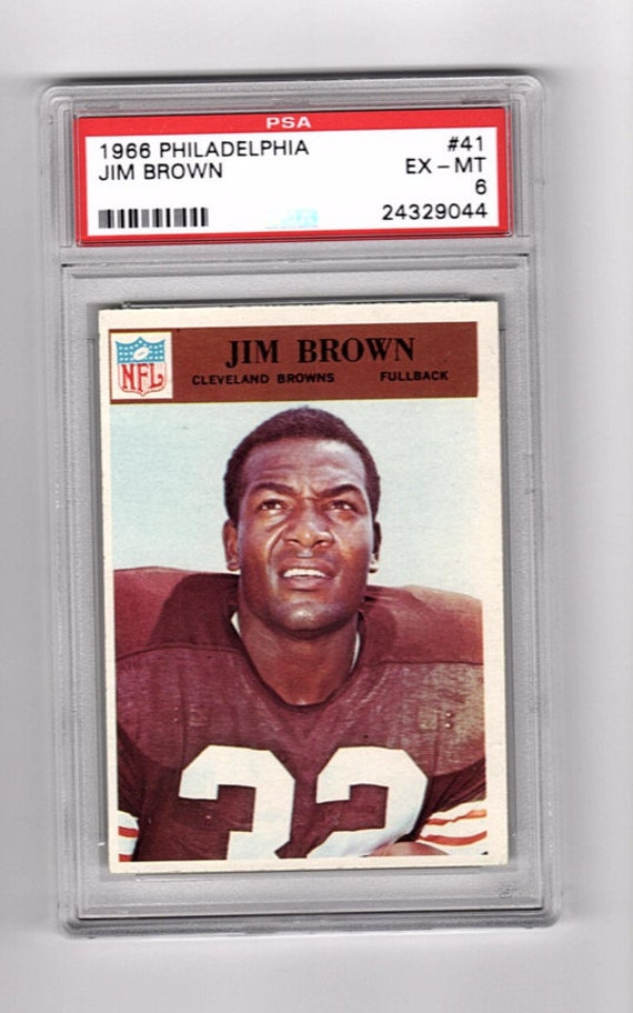 1966 Jim Brown Philadelphia Gum Football Card 41 By Stevezeller