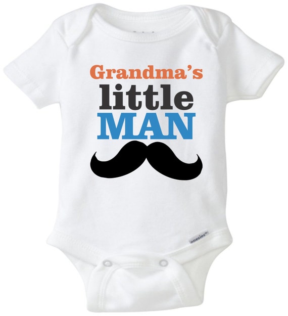 Grandma's Little Man Super cute baby onesie by mkclassyprints