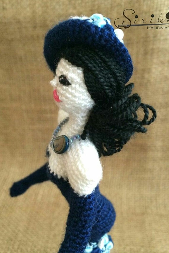Art Doll Crochet Lady Amigurumi Fashion doll by CrochetBySirik