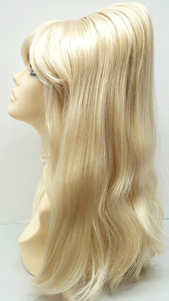 Long 17 inch Straight Blonde Beehive Costume Wig. by ...