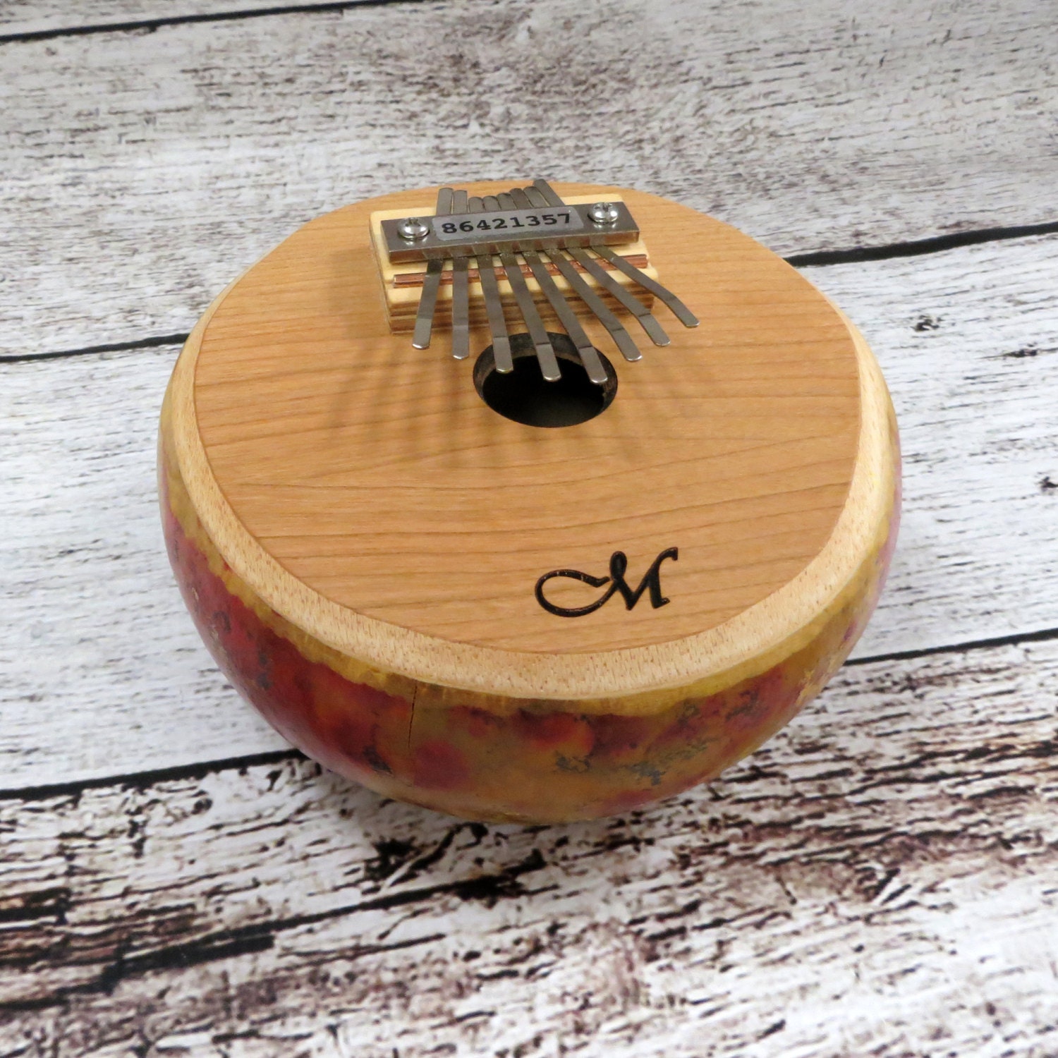 Personalized Gourd Kalimba Music Instrument Birthday gift
