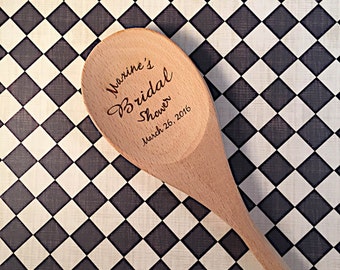 Engraved Wooden Spoon, Personalized Wooden Spoon, Housewarming Gift, Newlywed Gift, Bridal Shower Gift, New Home Gift, Cookoff Prize,