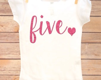 5th Birthday Outfit, Fifth Birthday Shirt, Five Birthday Shirt, Fifth Birthday Girl, Fifth Birthday Girl, Fifth Birthday Outfit Girl, Five