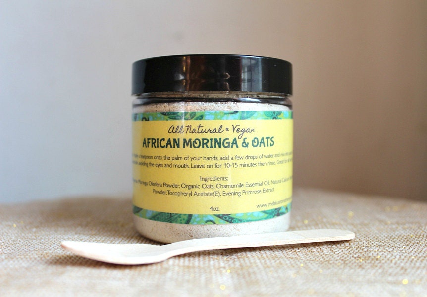 Facial Mask Moringa Powder Natural Face Mask by MelakuAromather