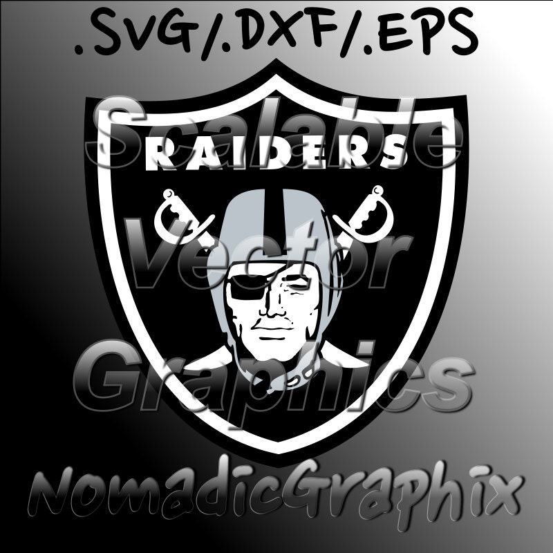 Oakland Raiders Vector Cut Files SVG / DXF by NomadicGraphixSVG