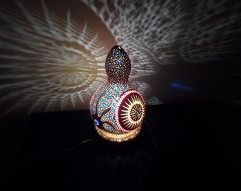 Best Seller 2016 'Strangelands' Gourd Lamp Teen Room Decor Boho Home Decor Anniversary Gifts for Him Anniversary Gifts for Boyfriend