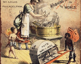 1883 Missouri Steam Clothes Washer Vintage Look Reproduction Metal Sign