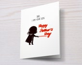 Items similar to Star Wars father's day gift printable star wars card