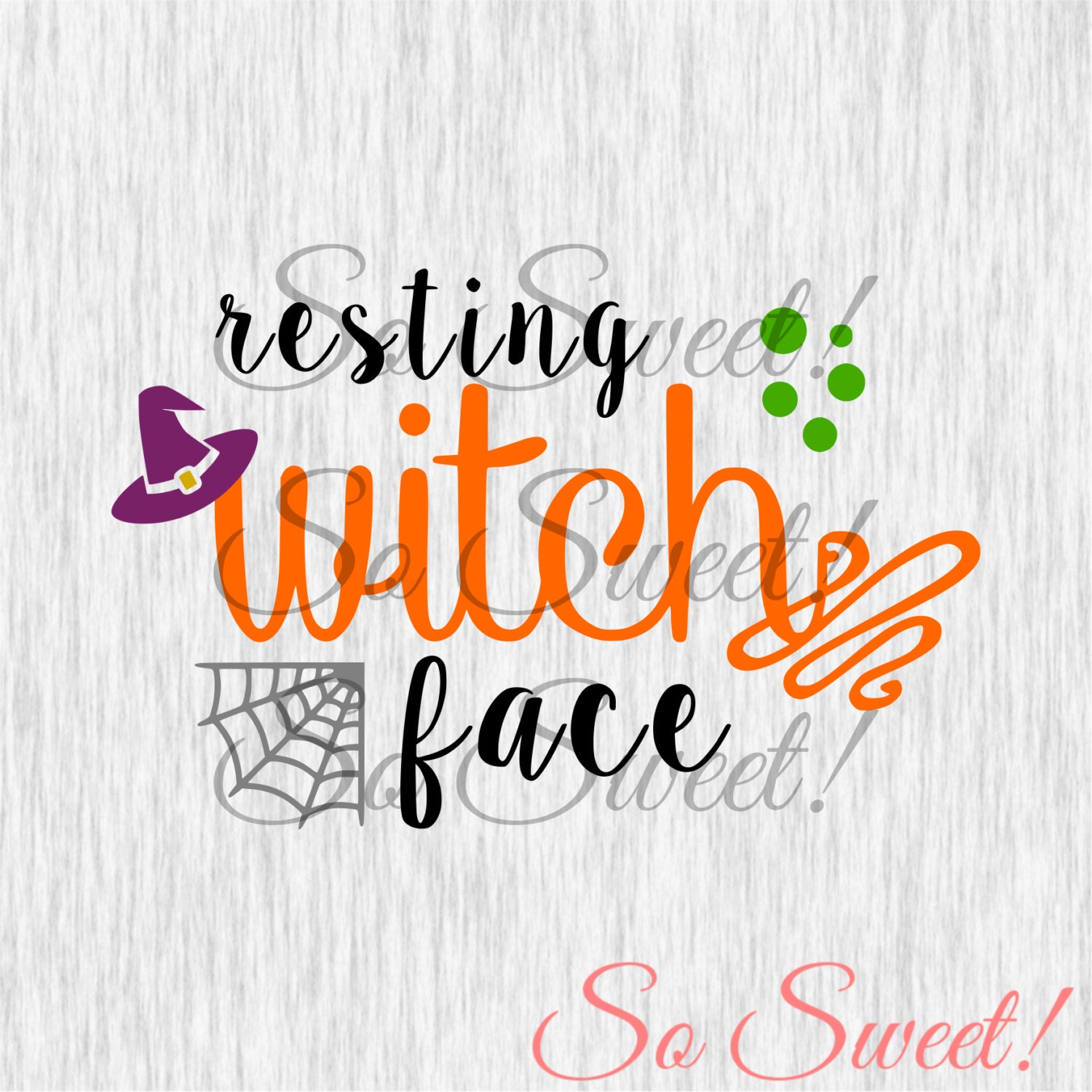 Download Resting Witch Face SVG / DXF Cut File Silhouette Halloween ...