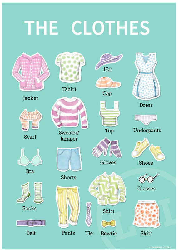 The Clothes Teaching Poster
