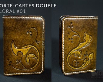 Card holder Floral Double #01