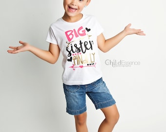 Big Sister Finally Shirt - Big Sister Gift -Big Sister Little Sister - Matching Sister Shirt - Pregnancy Announcement - New Baby