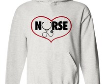 Popular items for nurse hoodie on Etsy