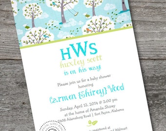 Deer Head Baby Shower Invitations 8