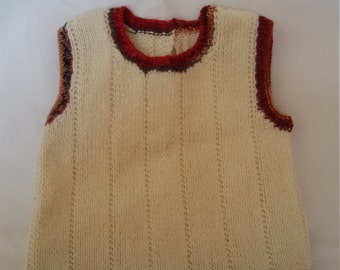 boys knitted tank top