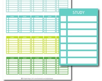 Study stickers | Etsy