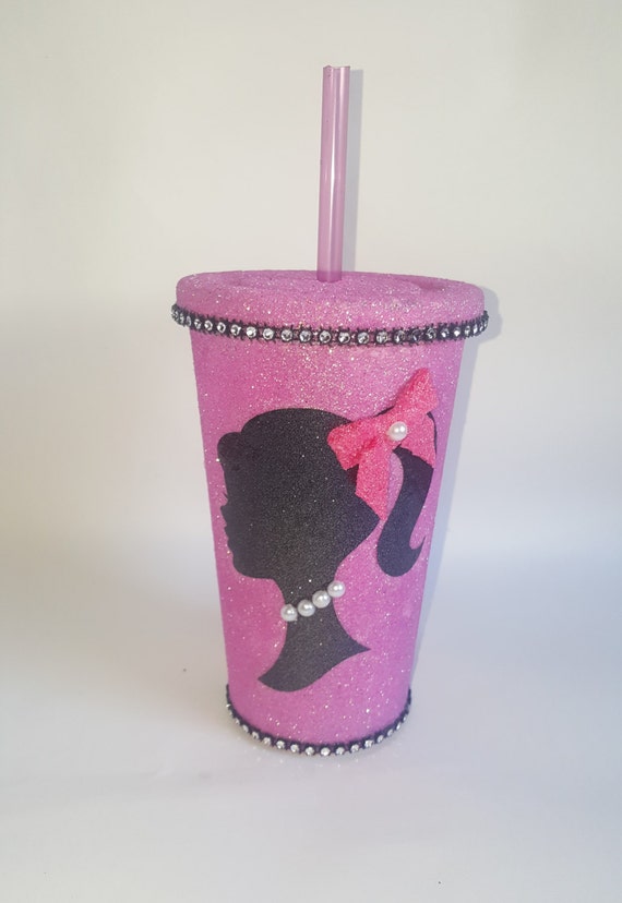 Barbie Inspired 16oz Plastic Tumbler Cup by CreativeBlessingz
