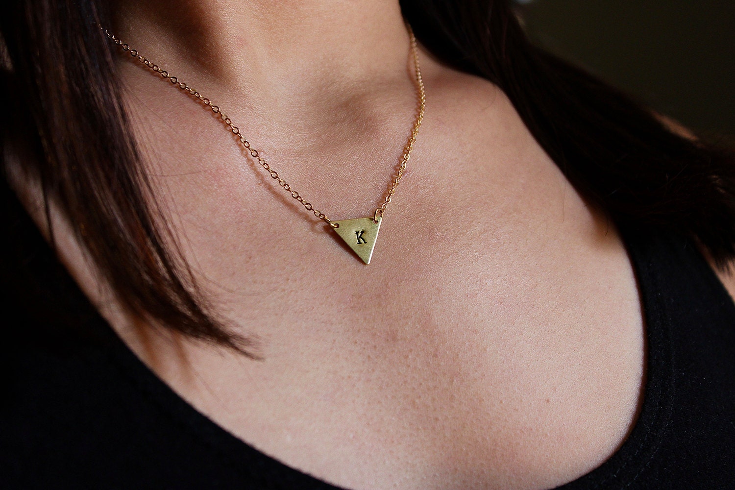 personalized-gold-triangle-necklace-hand-stamped-upside-down