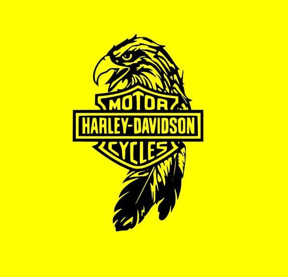 Download Harley Davidson Eagle Logo Cutting Files by Vinyldecalsworld
