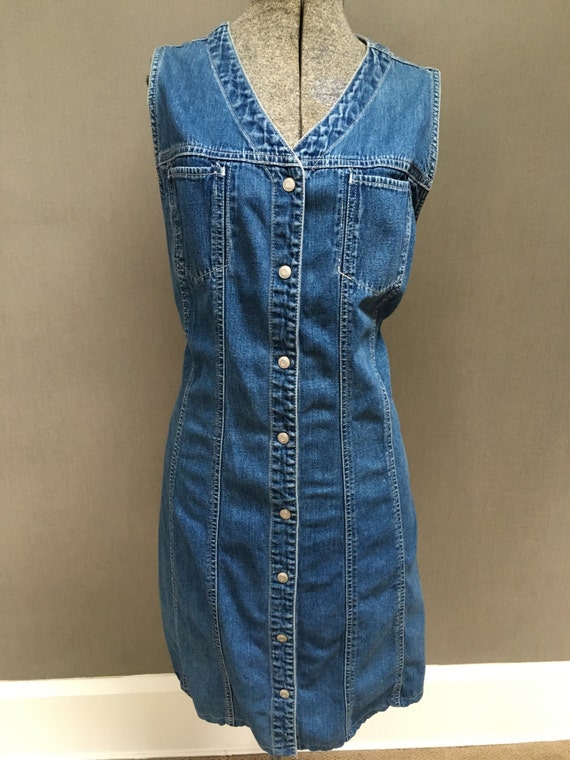 vintage Gap jean denim mini dress