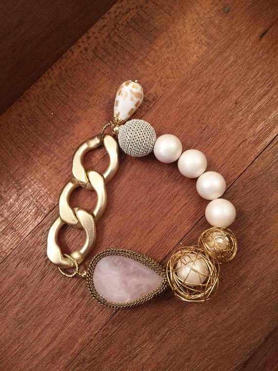 Items similar to Stretch Cord Bracelet, Elastic Cord Bracelet, Natural Stone Bracelet, Gemstone