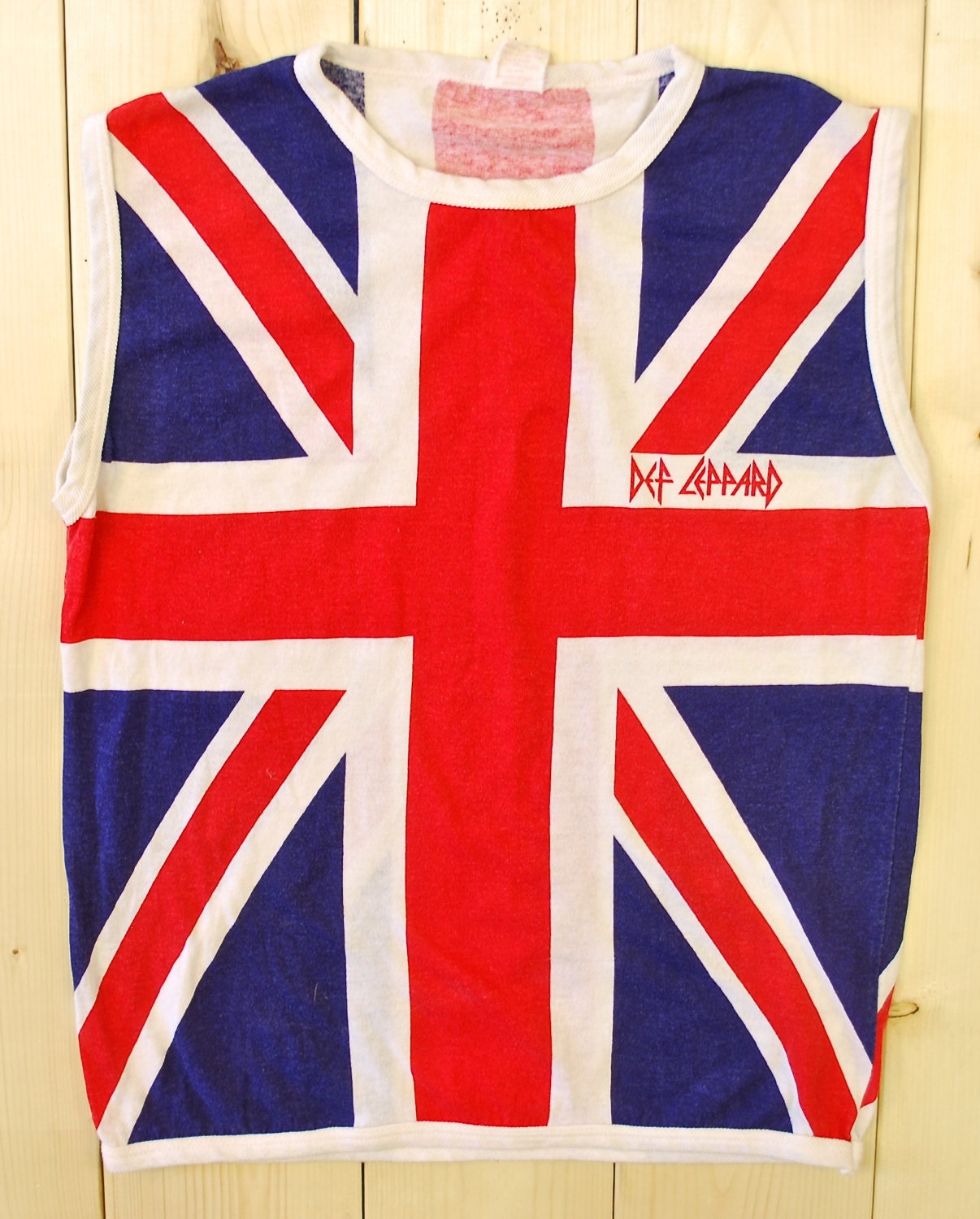 union jack def leppard shirt