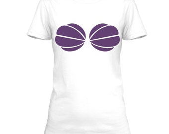 Mermaid Bra Shirt, Mermaid Bra Top, Mermaid Shell Shirt, Mermaid Shell Bra Mermaid Shell Top, Mermaid Shirts For Girls, Mermaid Shirts Women