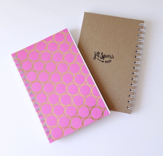 Small Blank Page Wire Bound Notebook 5.5 x 8.5